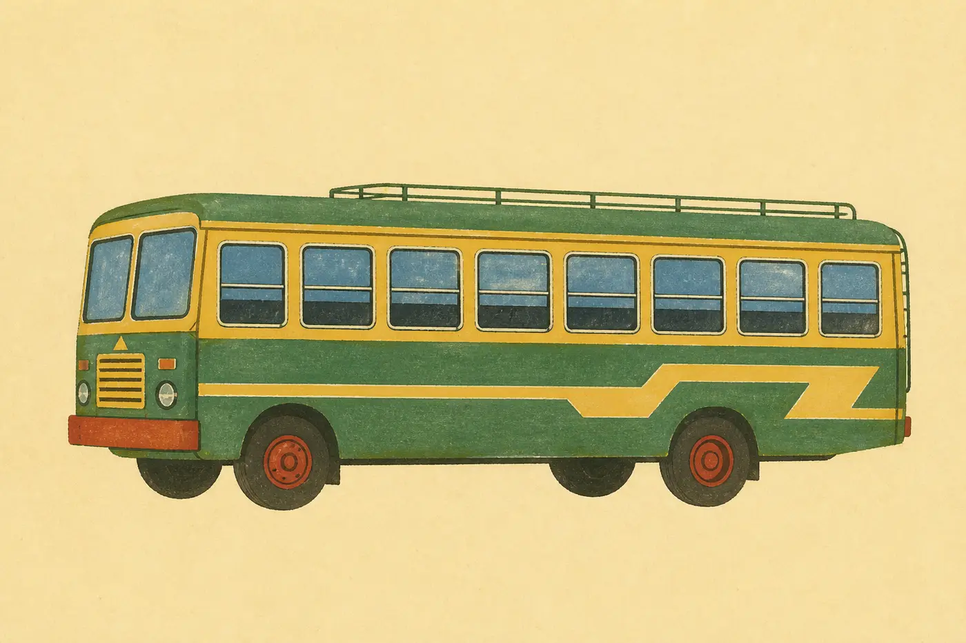 Indian state-transport bus